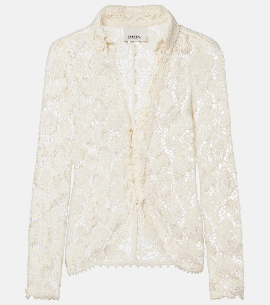 Isabel Marant Cotton and silk crochet top
