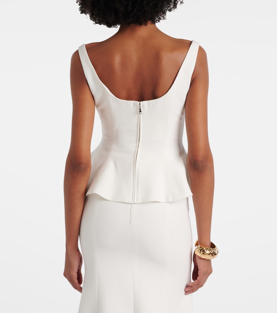  Roland Mouret Roland Mouret Crãªpe Top 