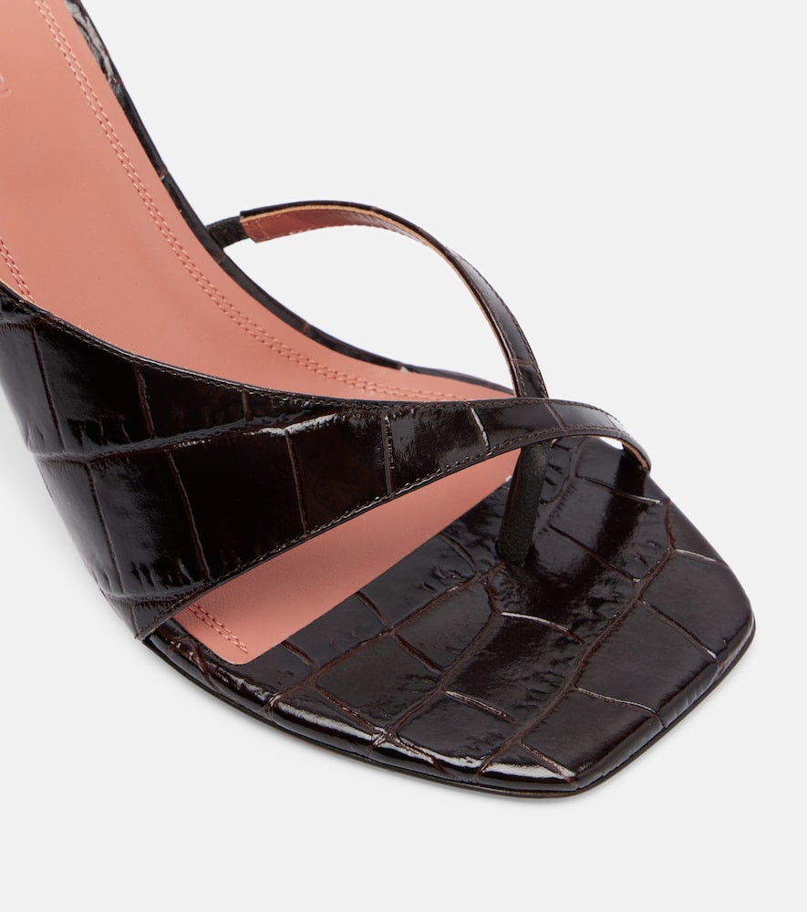 Shiona Croc-Effect Mules