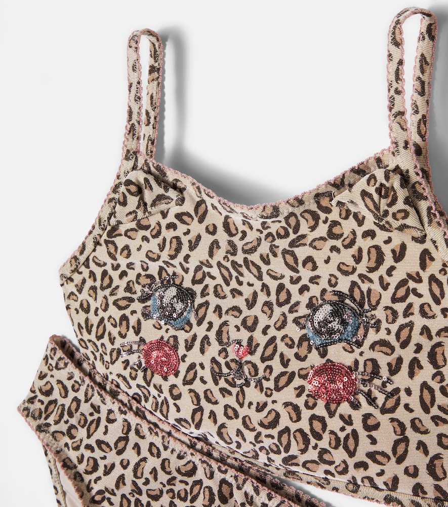  Konges Slojd Konges Sløjd Bedruckter Bikini Kitty Mit Pailletten 