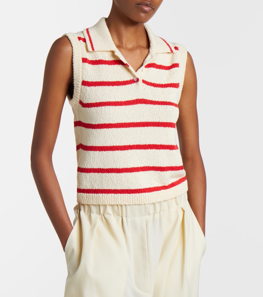 Elmer Striped Cotton-Blend Top