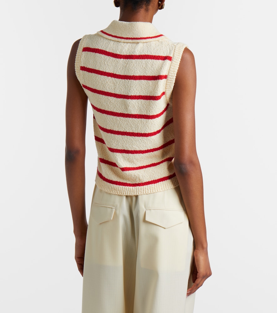 Elmer Striped Cotton-Blend Top