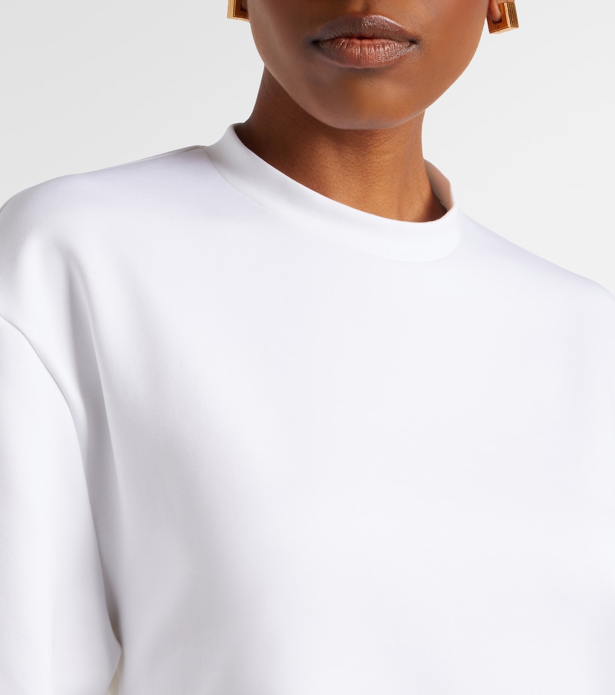  Wardrobe.nyc Wardrobe.nyc Open-back Cotton-blend Jersey Minidress 