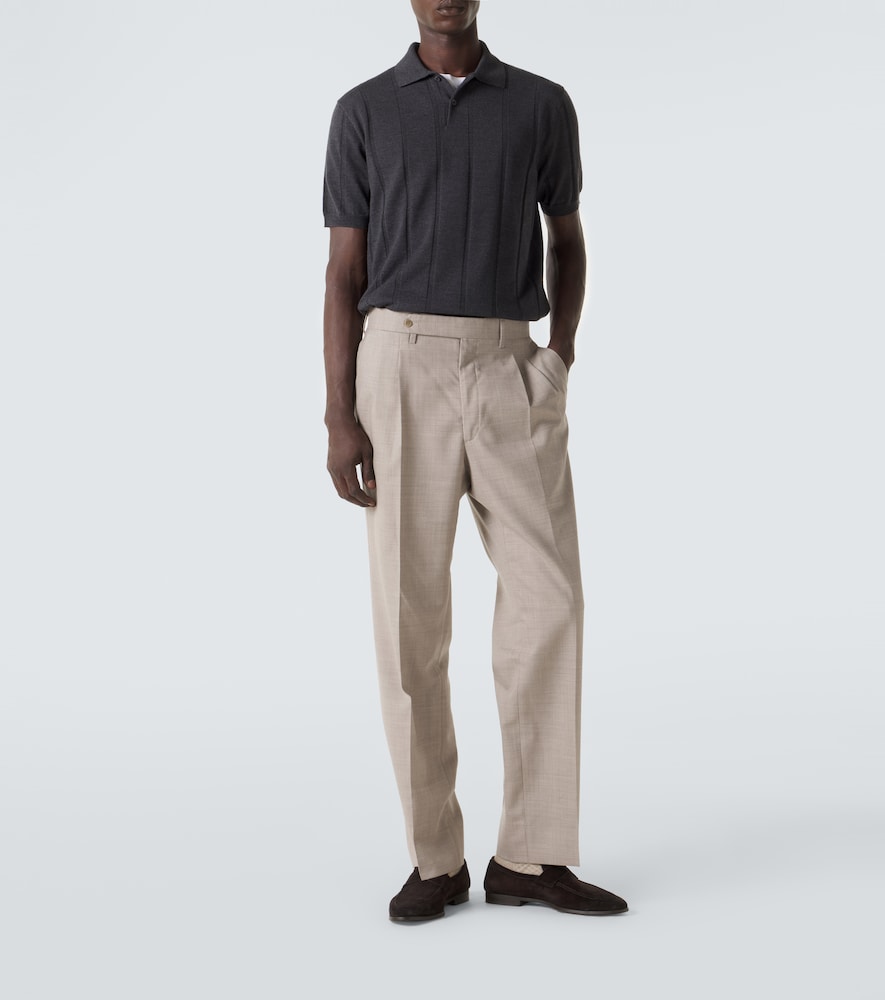  Canali Canali Virgin Wool Polo Sweater 