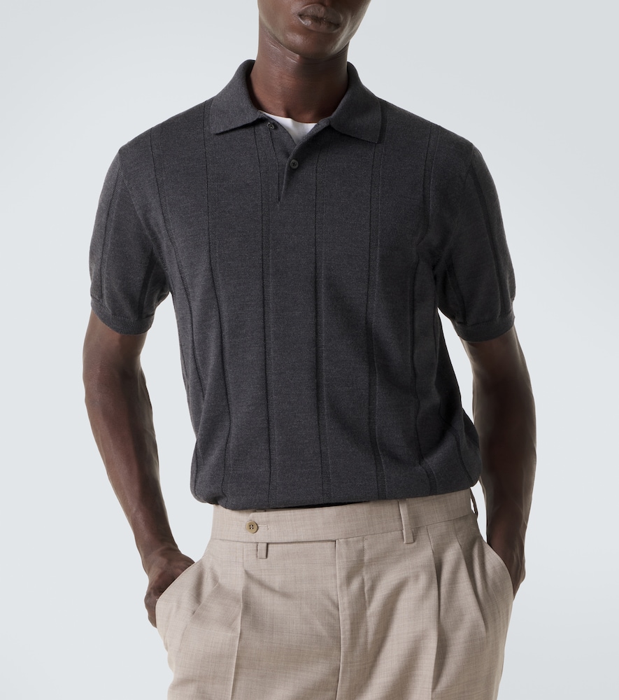  Canali Canali Virgin Wool Polo Sweater 