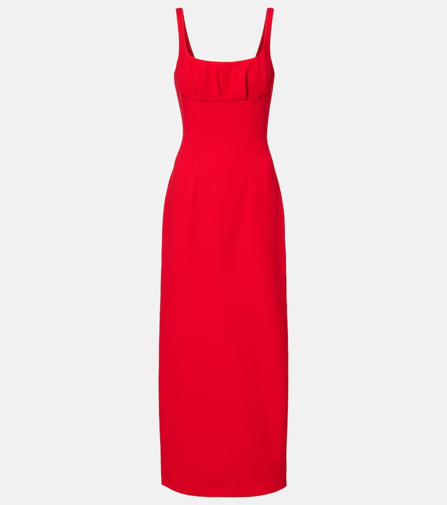 Emilia Wickstead Jianna wool crêpe maxi dress | Thumbnail 6