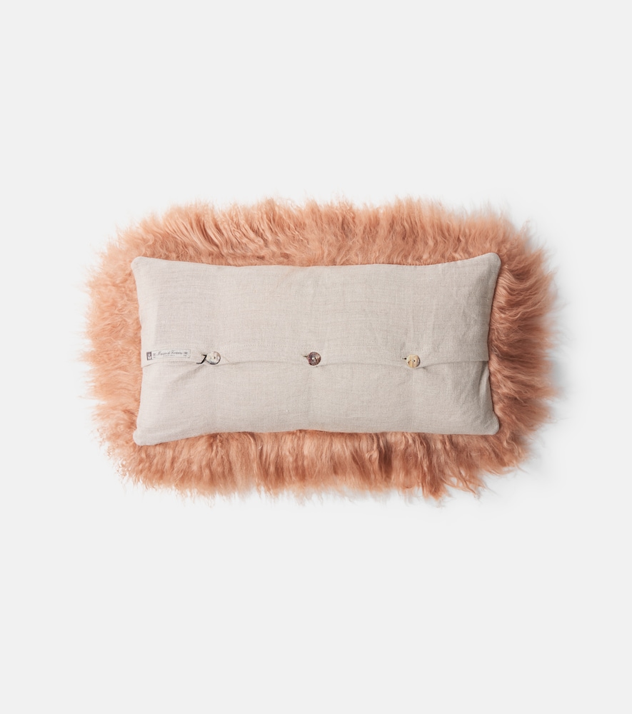  Maison De Vacances Maison De Vacances Shearling And Linen Cushion 