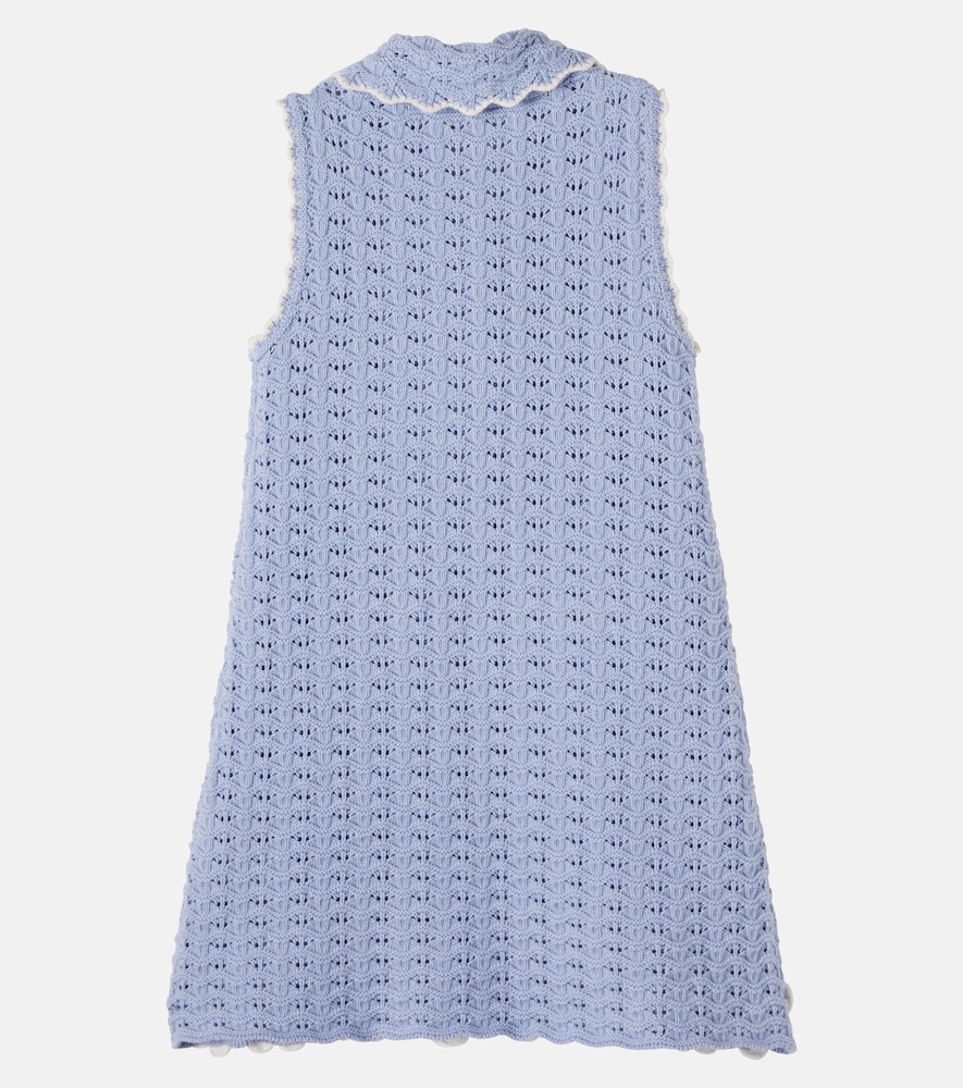  Self-portrait Kids Self-portrait Kids Kleid Aus Pointelle-strick 