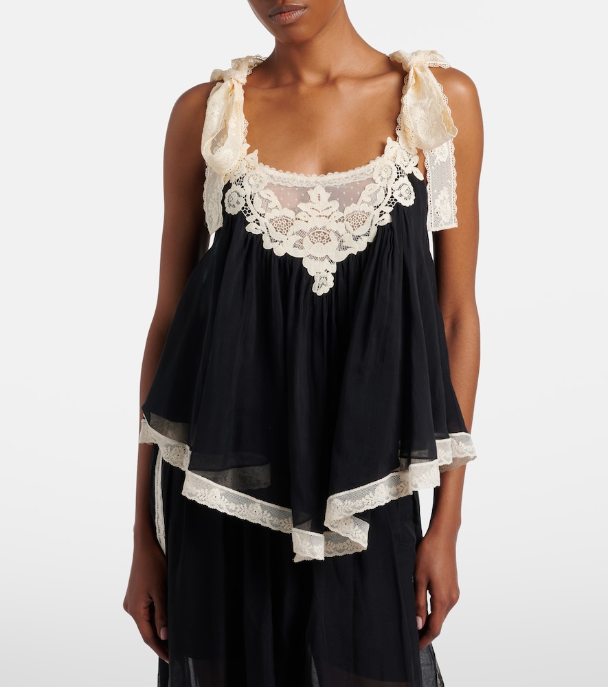 Zimmermann Zimmermann Top Roselight Aus Baumwolle Und Seide 