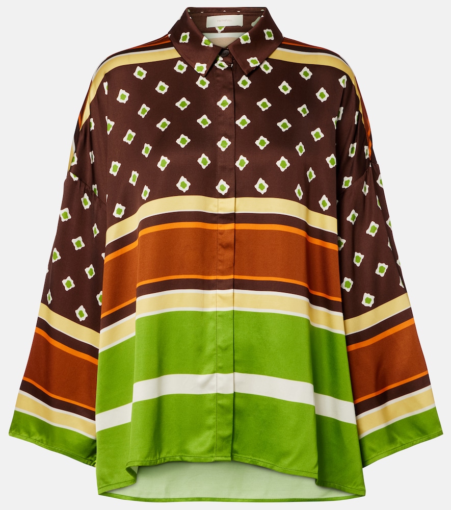 Faithfull Women's Multicoloured Cora Printed Satin Shirt UK Size 8 - Mytheresa