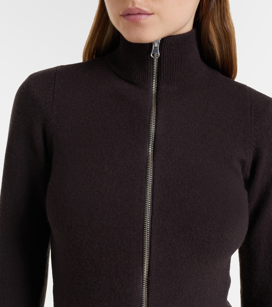  Extreme Cashmere Extreme Cashmere Nâ°302 Lemon Cashmere-blend Zip-up Cardigan 