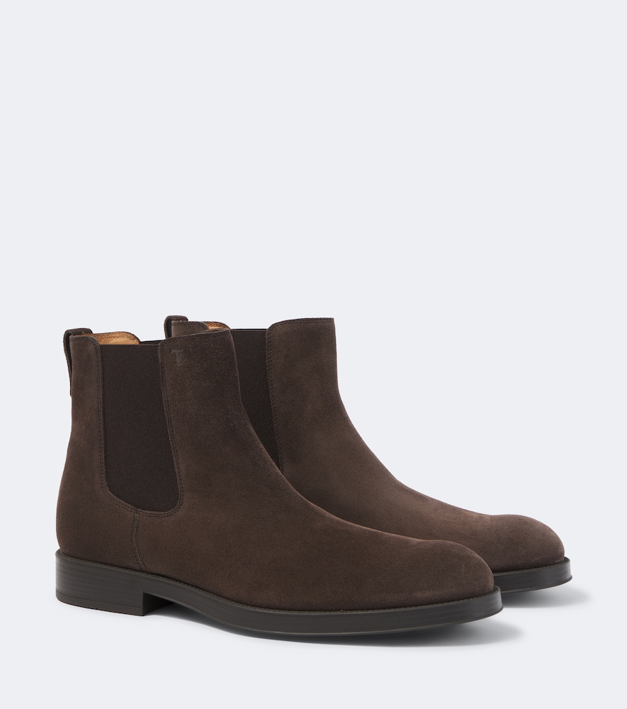 Chelsea-Boots aus Veloursleder