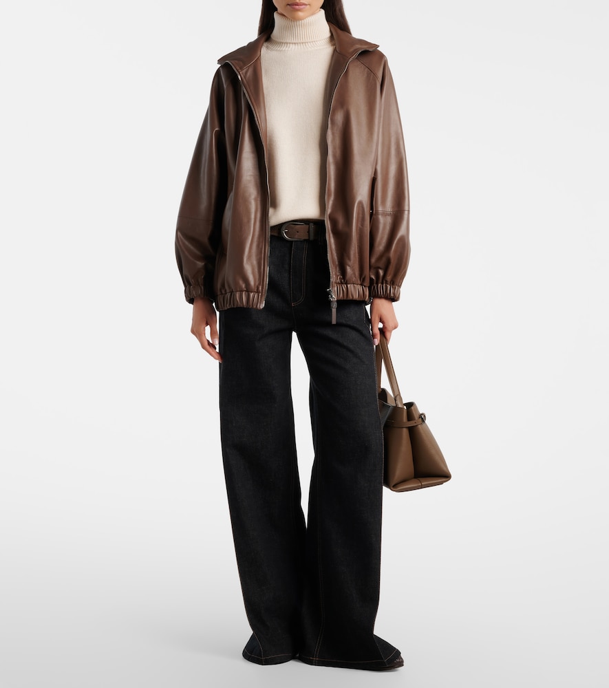  Brunello Cucinelli Brunello Cucinelli Monili Cashmere Turtleneck Sweater 