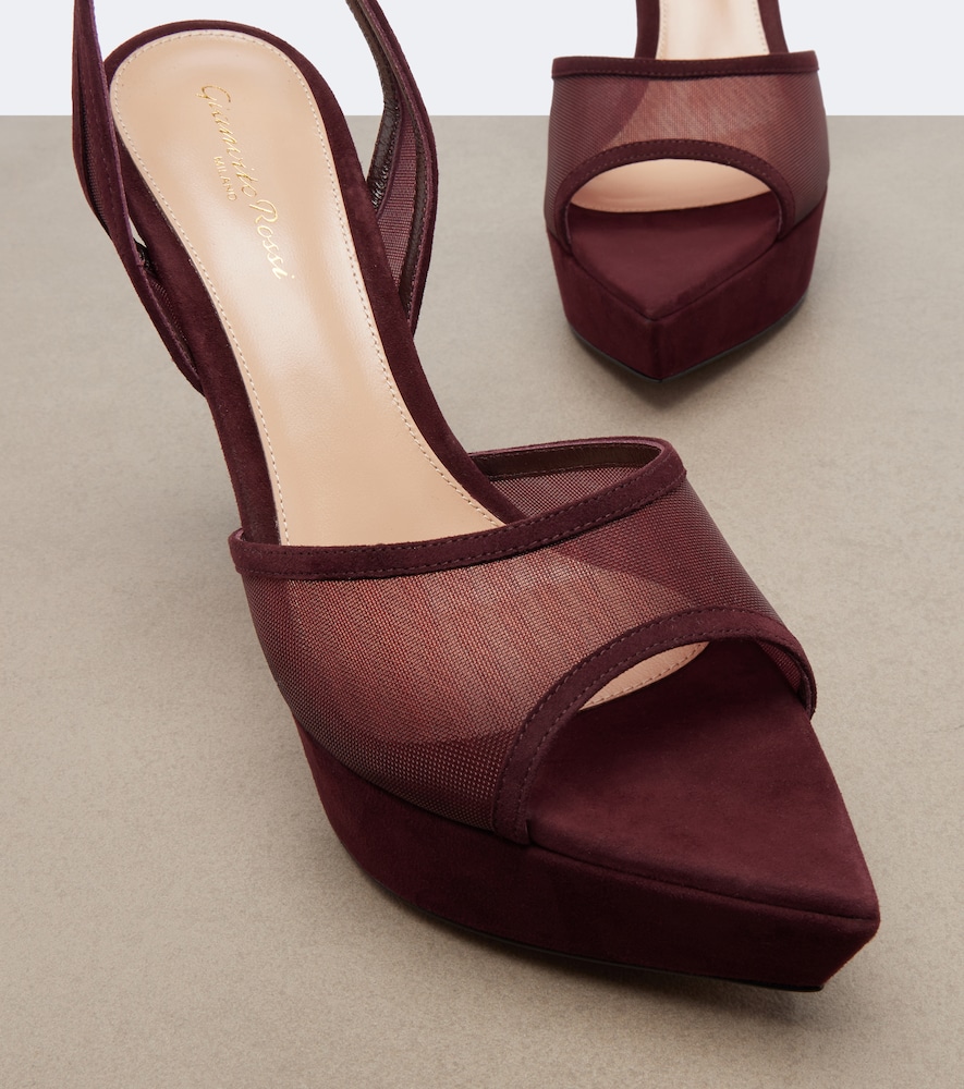 Mesh Platform Slingback