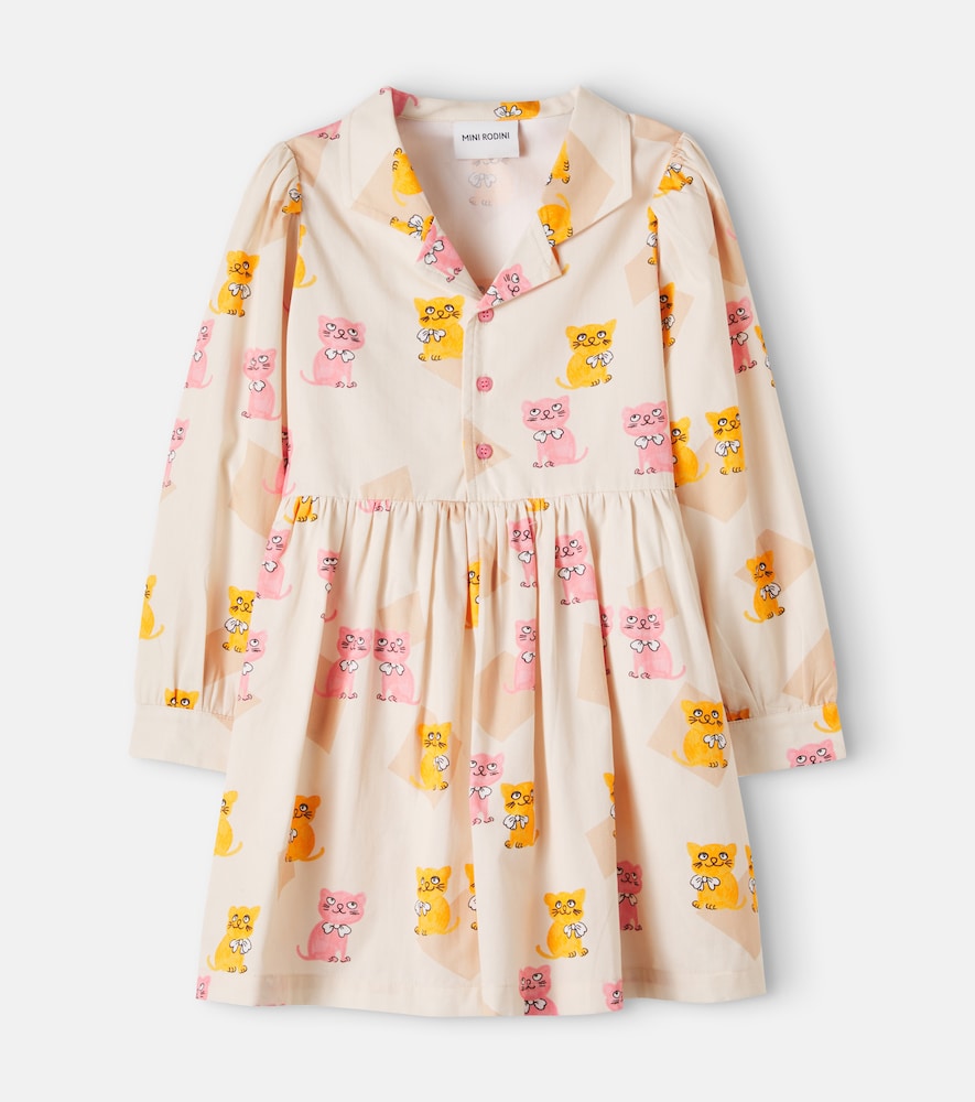 Bedrucktes Kleid aus Baumwolle