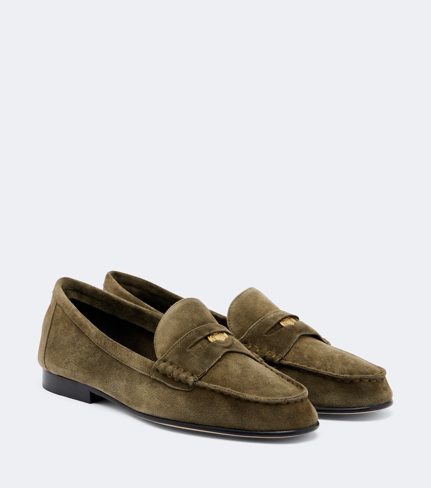 Mocassini penny in suede