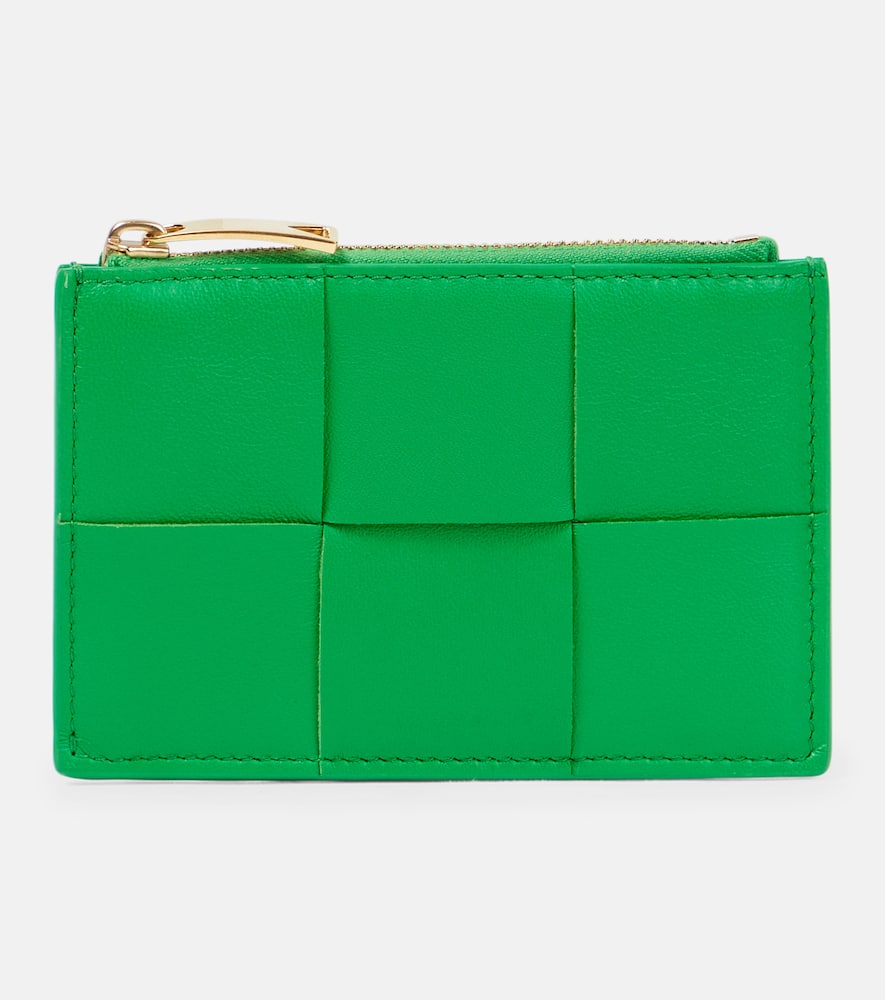Bottega Veneta Intrecciato leather card holder
