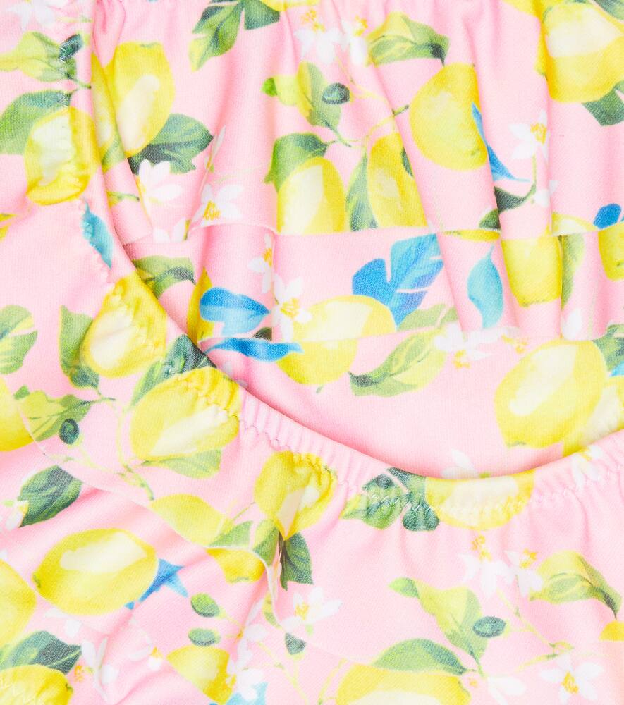Melissa Odabash Baby Florence Printed Bikini In Pink Lemons