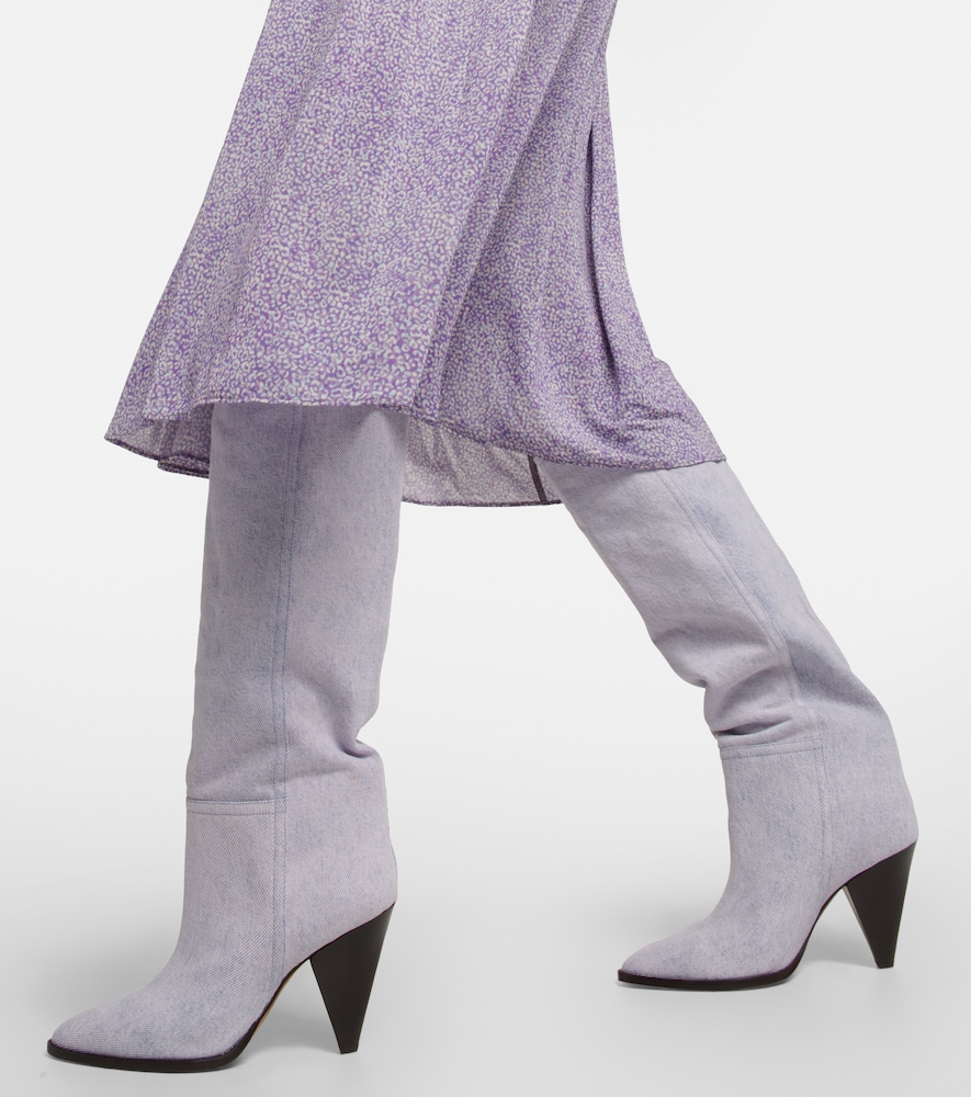 Ririo Denim Knee-High Boots