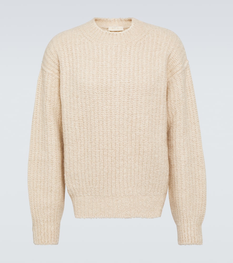 Loro Piana Ribbed-knit Cashmere Jumper In Beige