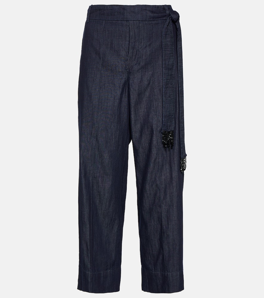 S Max Mara Bisous Denim Pants In Blue