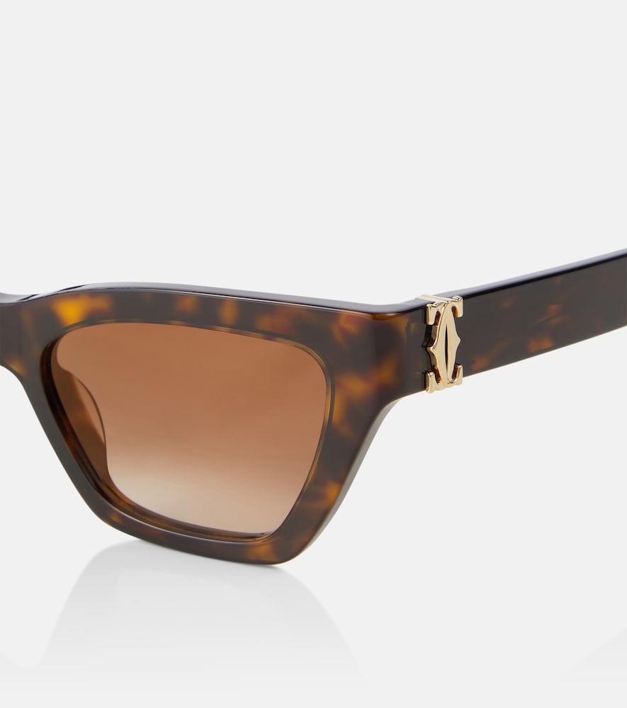  Cartier Eyewear Collection Cartier Eyewear Collection Signature C Cat-eye Sunglasses 
