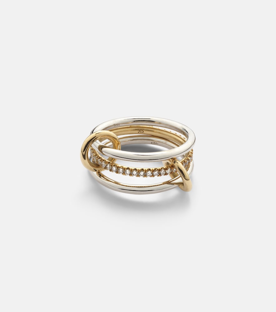 Spinelli Kilcollin Sonny 18kt gold and white gold ring with diamonds