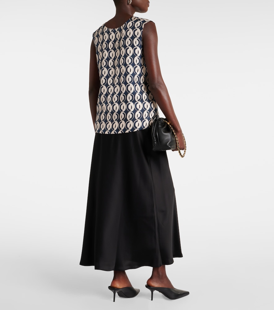  's Max Mara 's Max Mara Timetop Printed Silk Top 