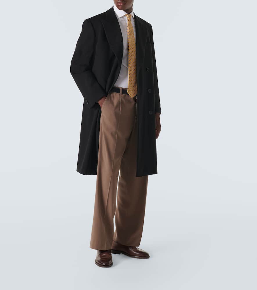 Wool and cashmere overcoat