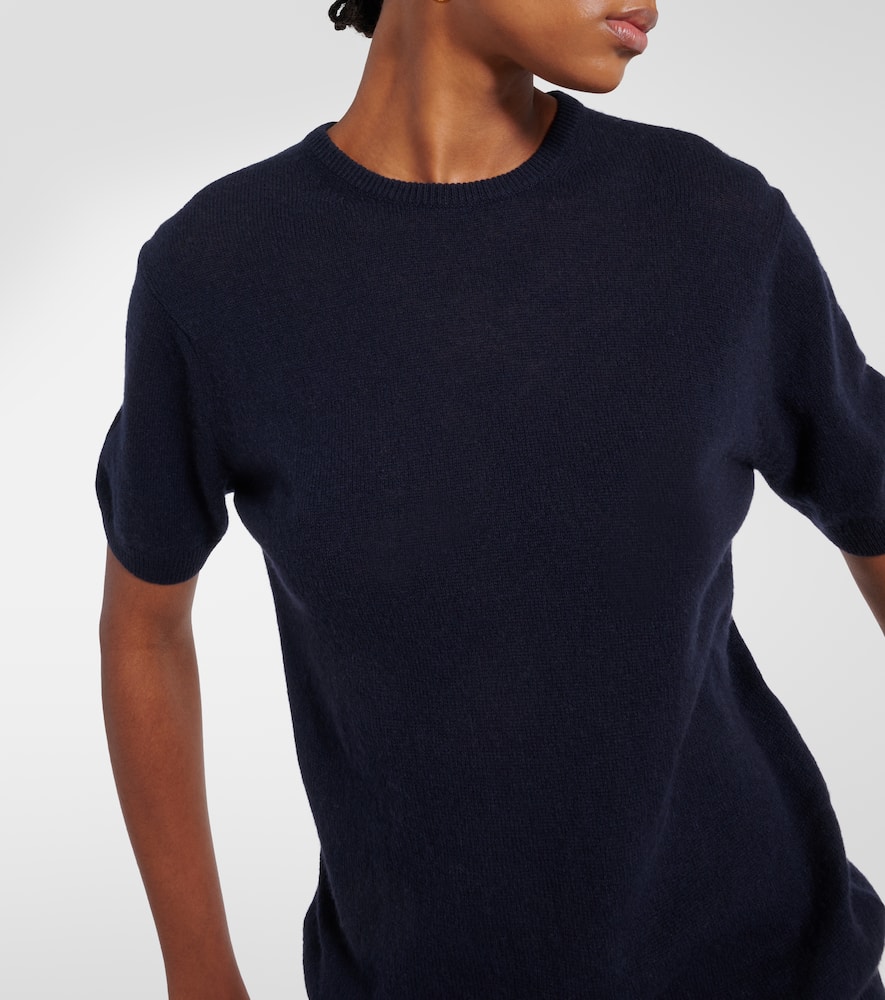 Khaite Pierre Cashmere-blend Top In Blue