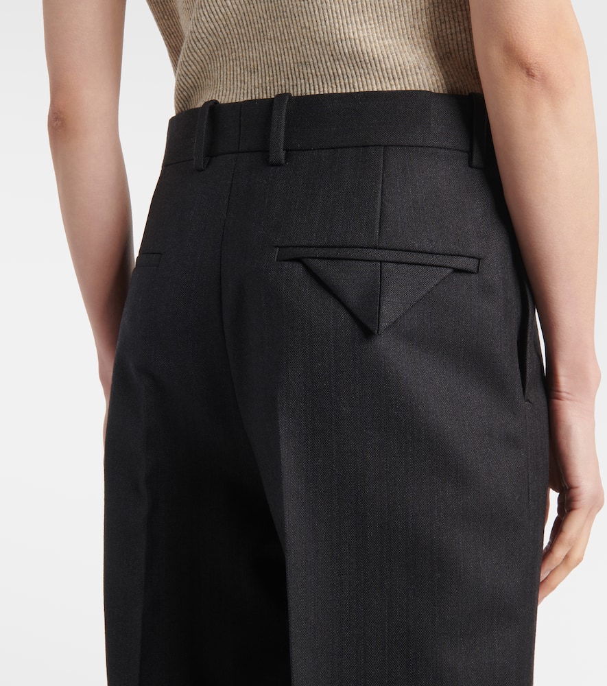 BOTTEGA VENETA WOOL TAPERED PANTS