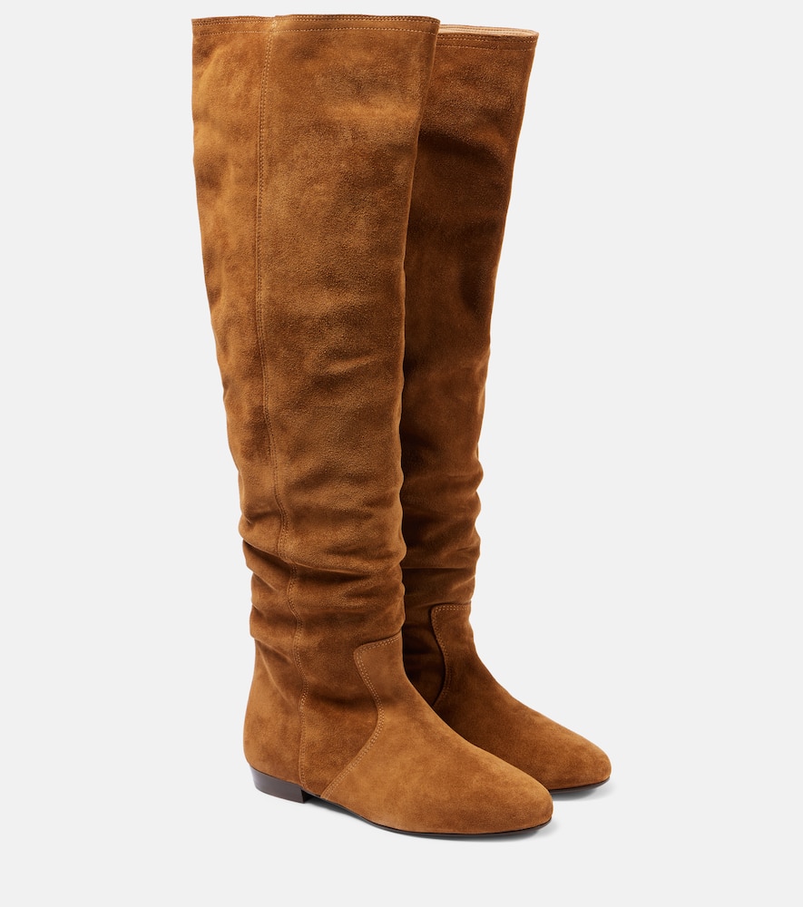 Solya suede knee-high boots