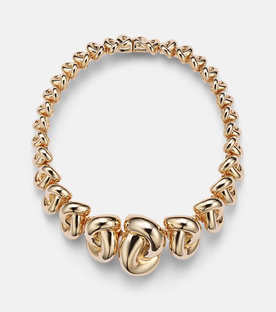 Multi Knot 10kt gold necklace