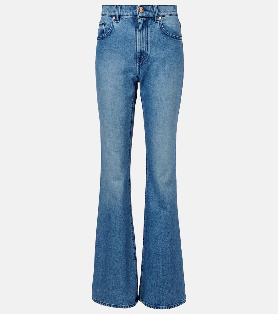 Gabriela Hearst Willa High-rise Bootcut Jeans In Blue