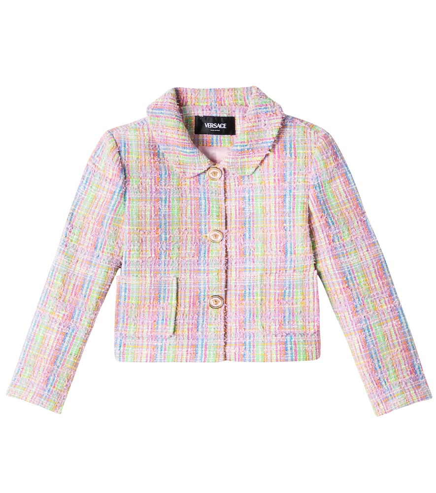 Versace Cotton-blend Tweed Jacket
