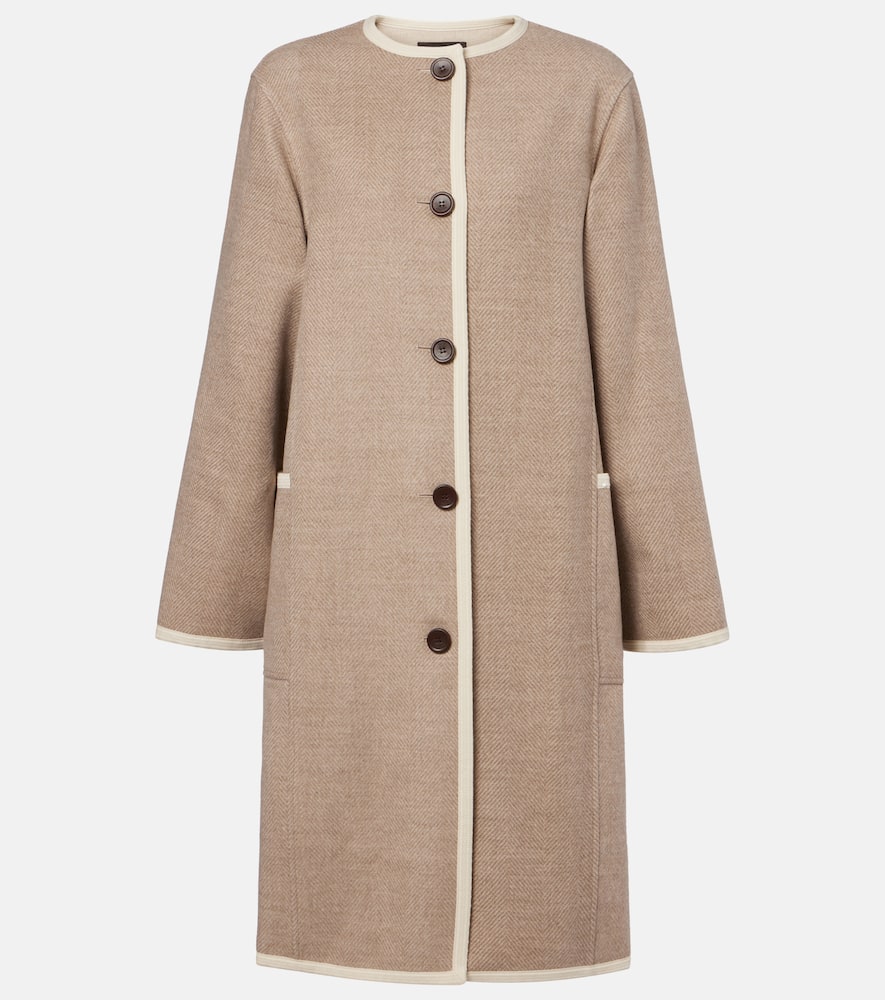 Loro Piana Virgin Wool Coat In Brown