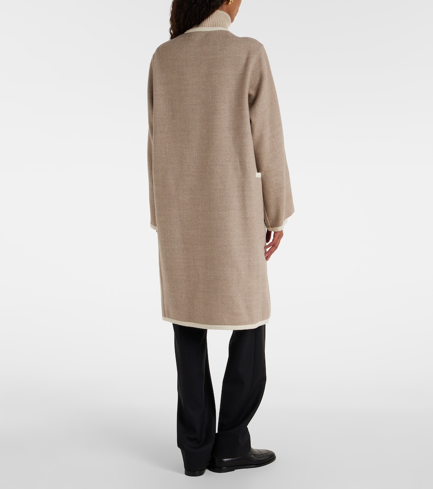Loro Piana Virgin Wool Coat In Brown