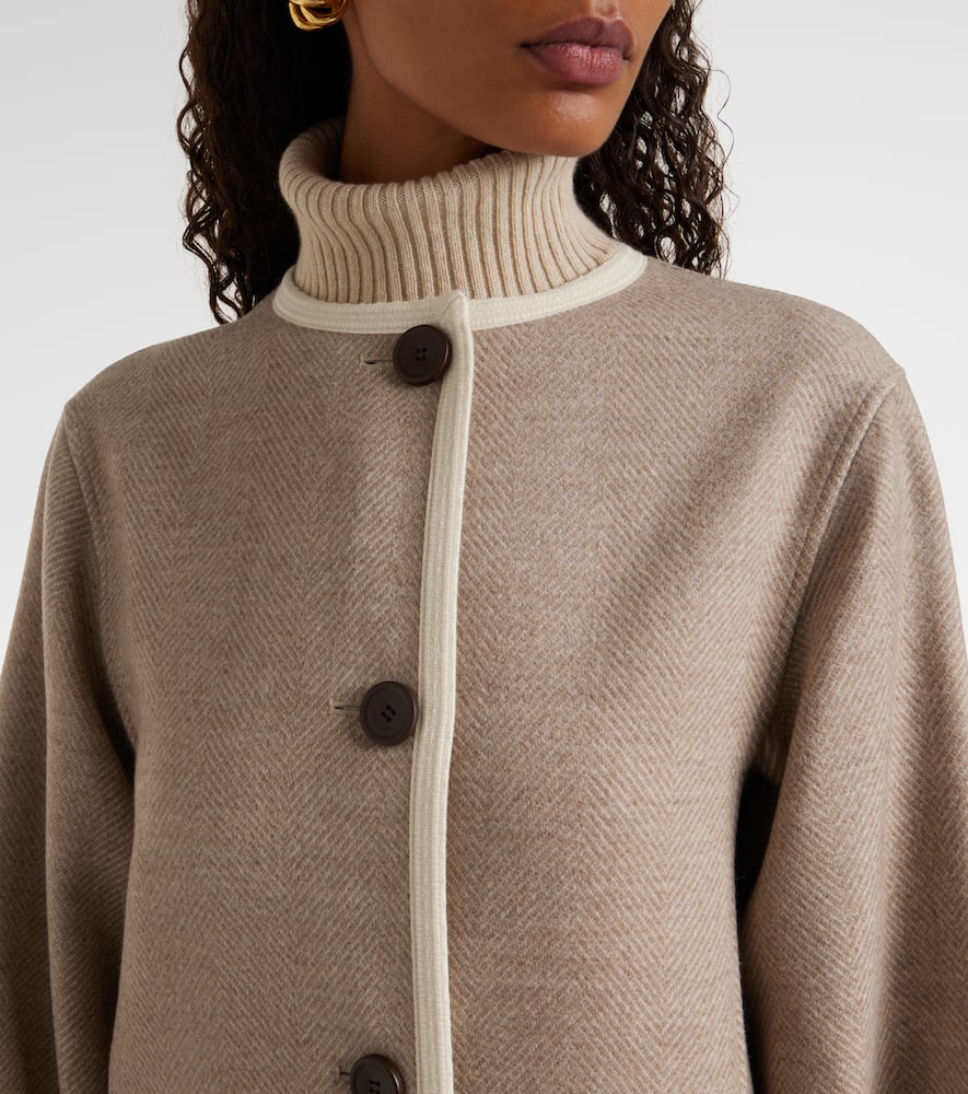 Loro Piana Virgin Wool Coat In Brown