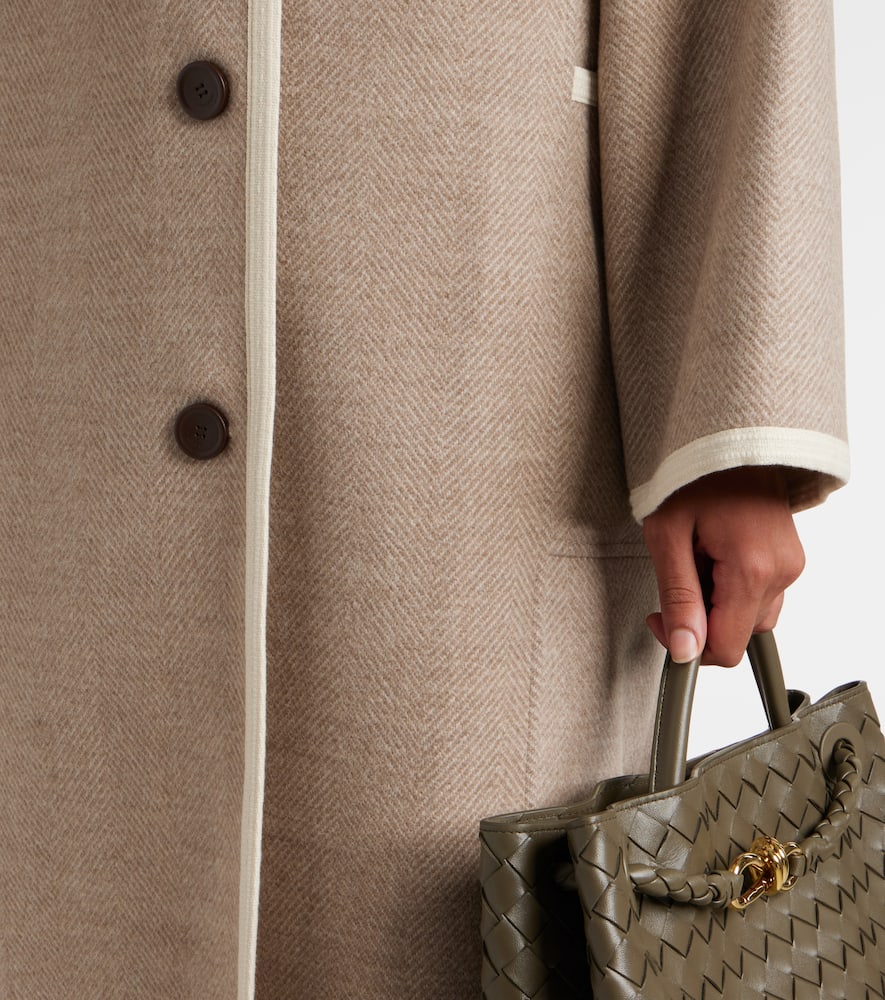 Loro Piana Virgin Wool Coat In Brown
