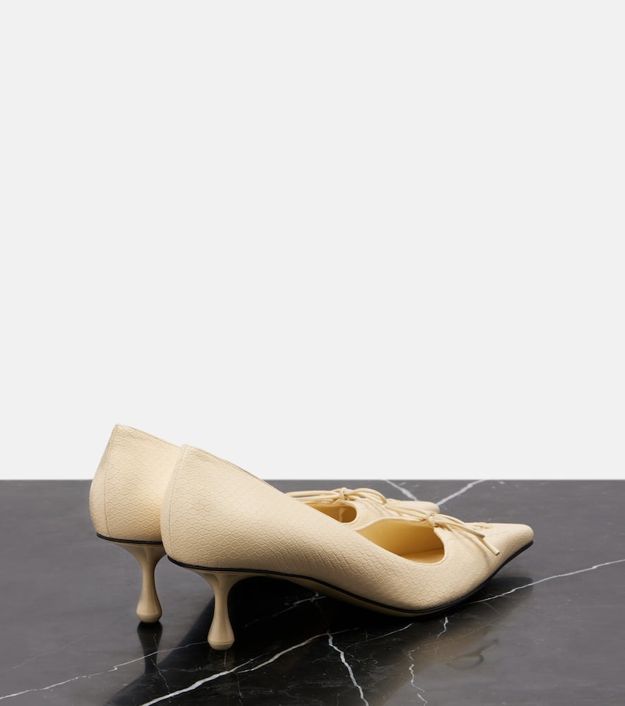 Jimmy Choo Scarlett 50 Leather Pumps In Neutral