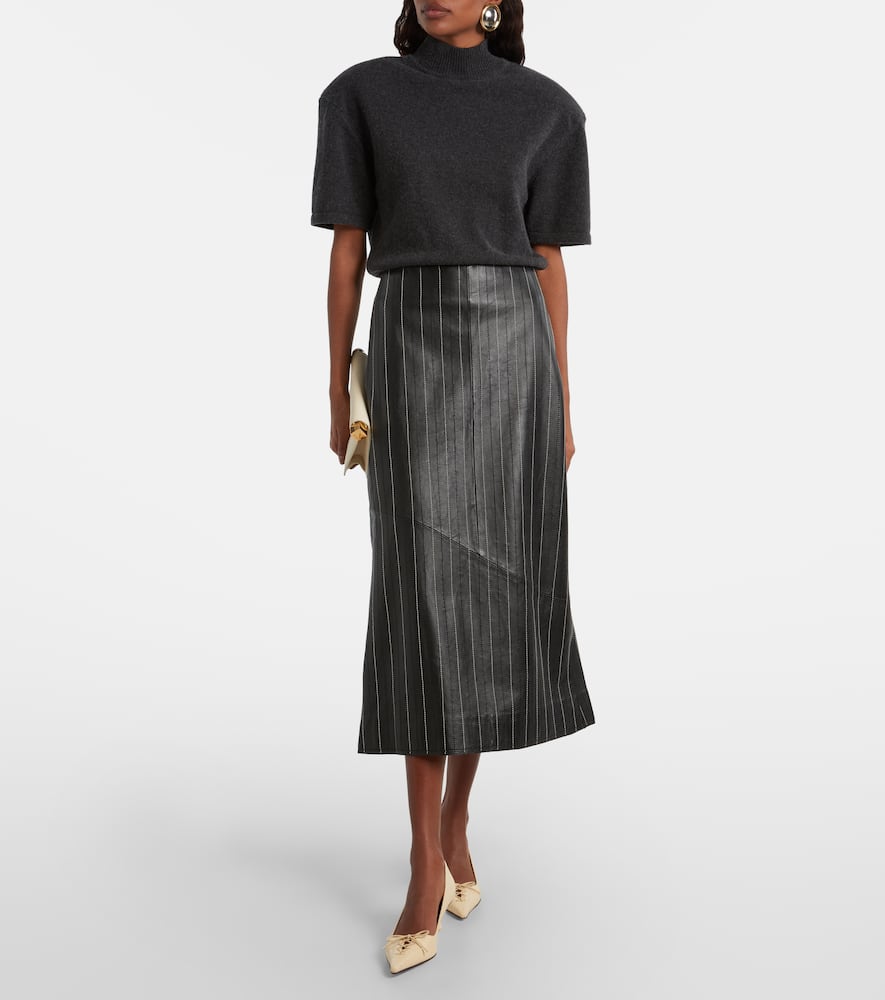 Jimmy Choo Scarlett 50 Leather Pumps In Neutral