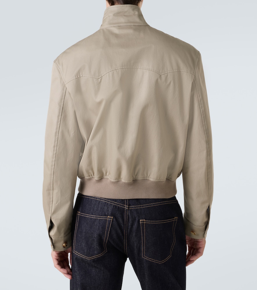  Mcqueen Mcqueen Jacke Aus Baumwoll-gabardine 