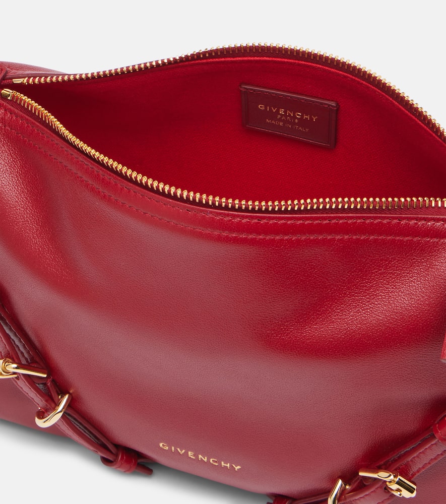 Givenchy Voyou Mini Leather Shoulder Bag In Red