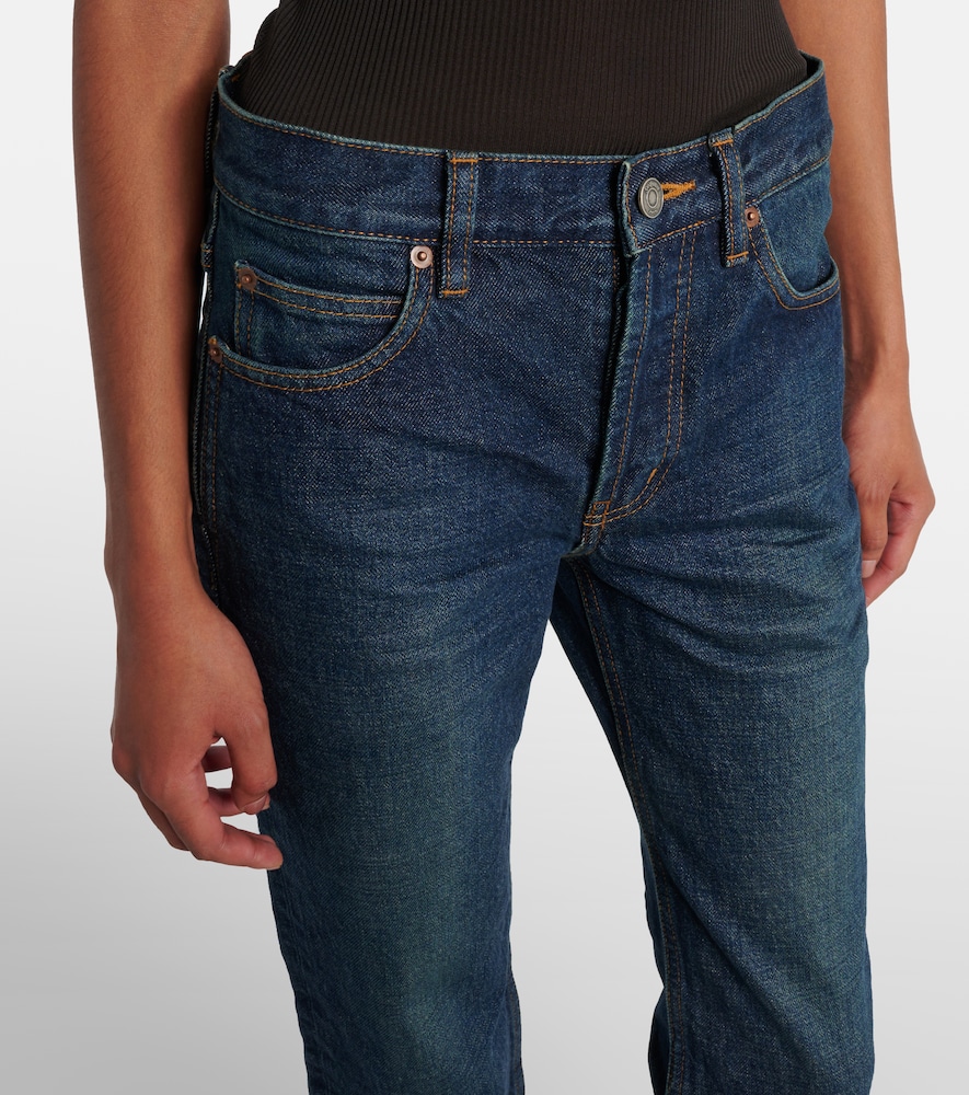  Saint Laurent Saint Laurent Mid-rise Bootcut Jeans 