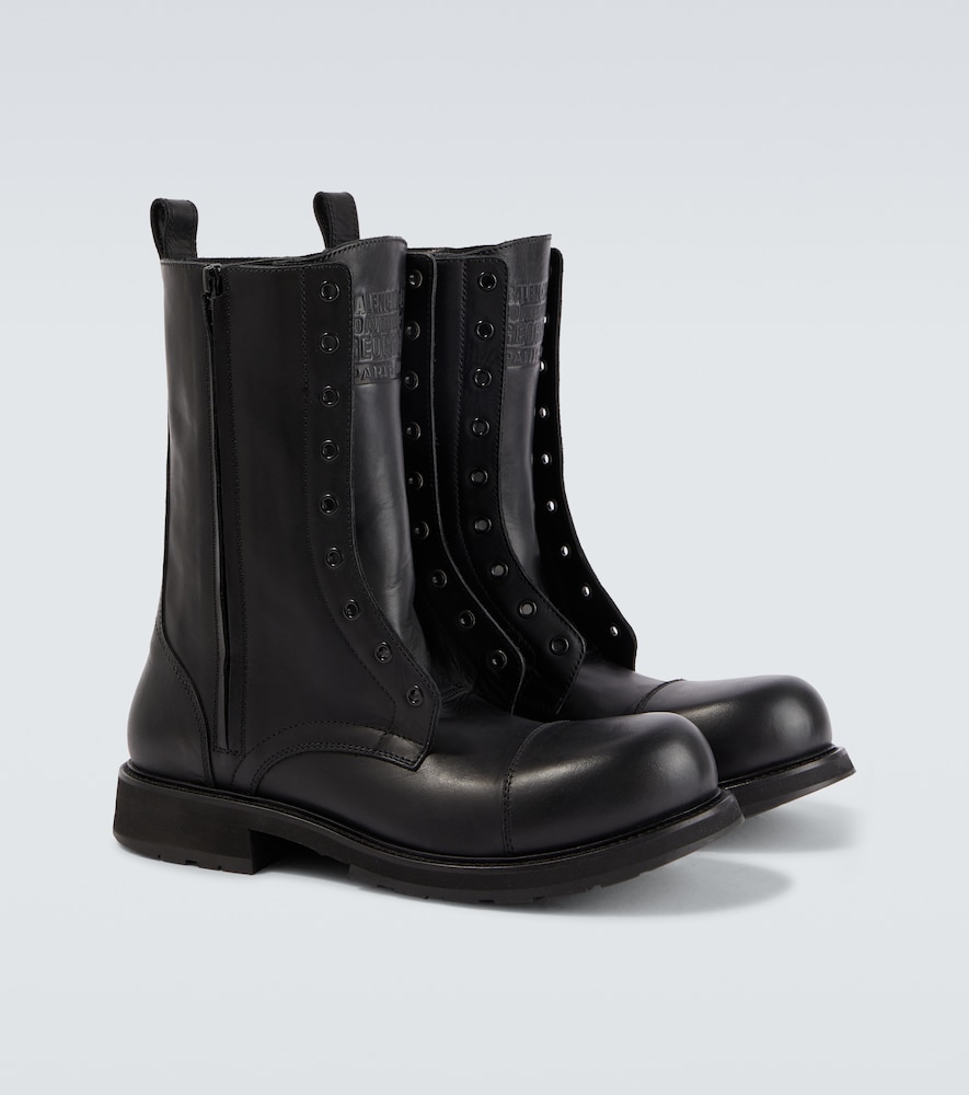  Balenciaga Balenciaga Truck Leather Combat Boots 