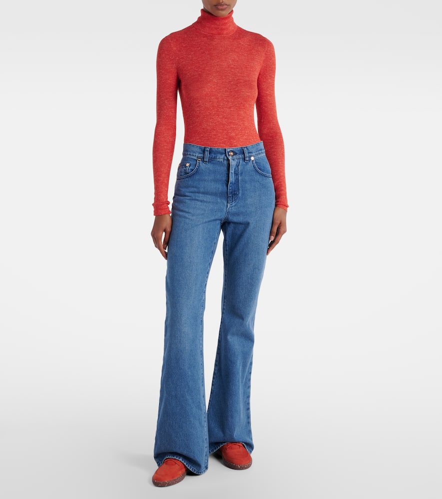 Gabriela Hearst Ohio Suede Sneakers In Orange