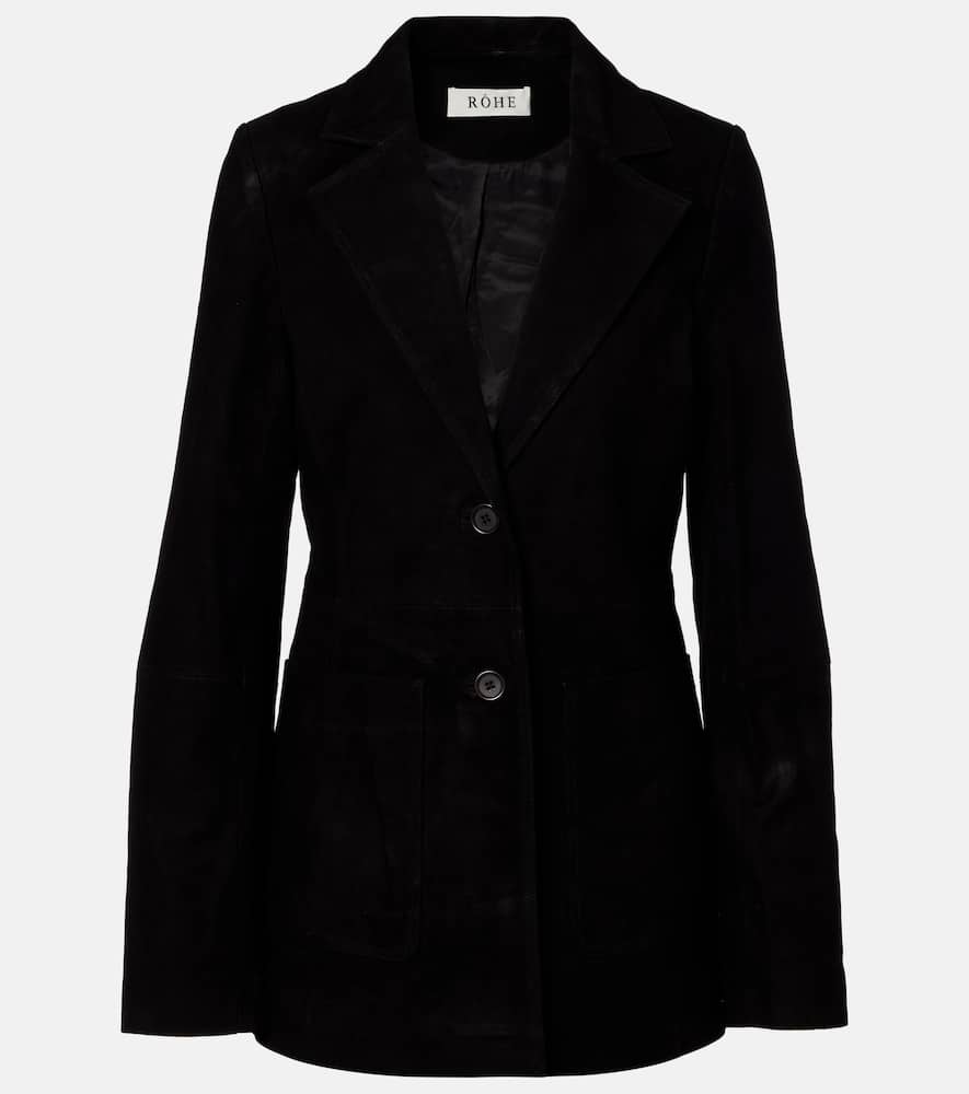 Rohe Suede Blazer In Black