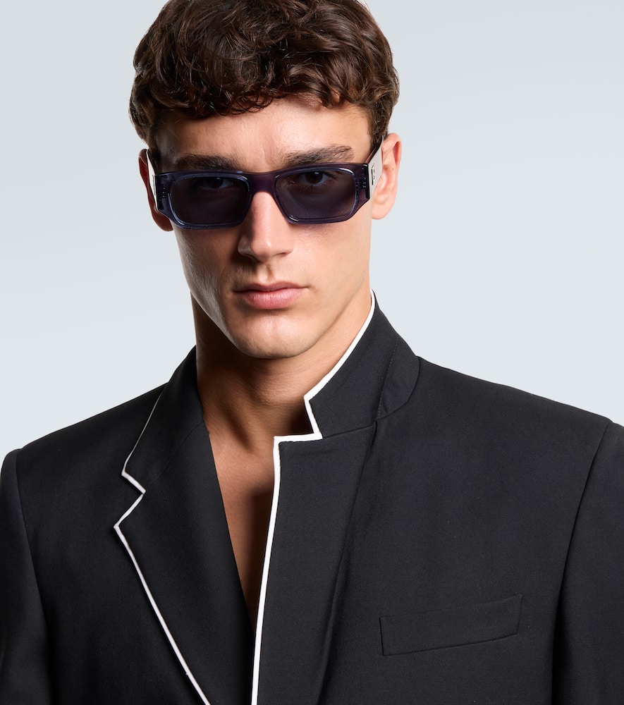 Fendi Ff Squared Square Sunglasses In Blue