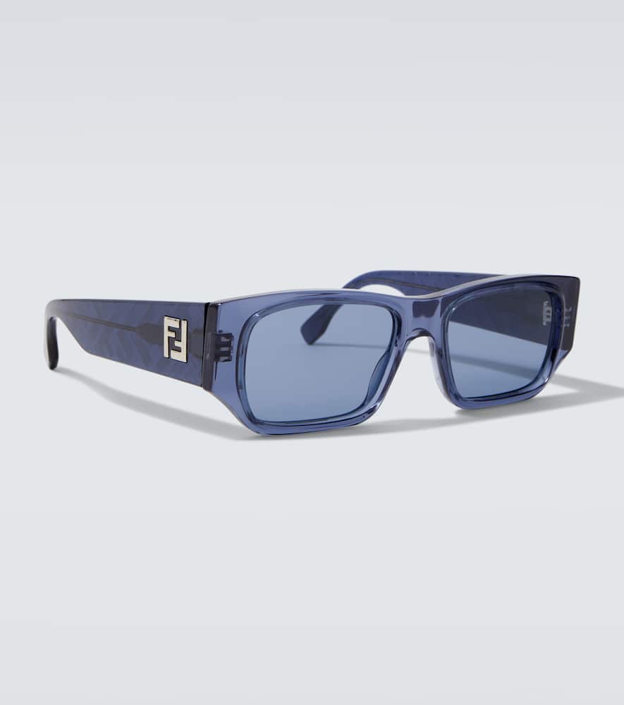Fendi Ff Squared Square Sunglasses In Blue