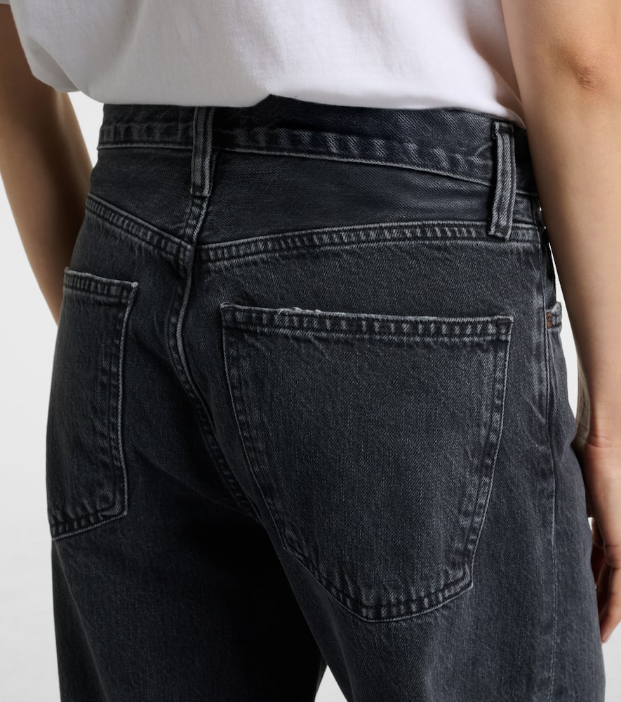 Agolde Arc Low-rise Wide-leg Jeans In Gray